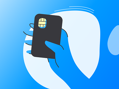 Contactless Credit Card Payment credit card finance fintech illustration moeny money payment