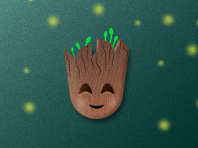 Groot! character design groot guardians of the galaxy icon illustration web
