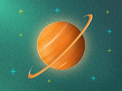 Planet design icon illustration logo nasa planet space stars texture