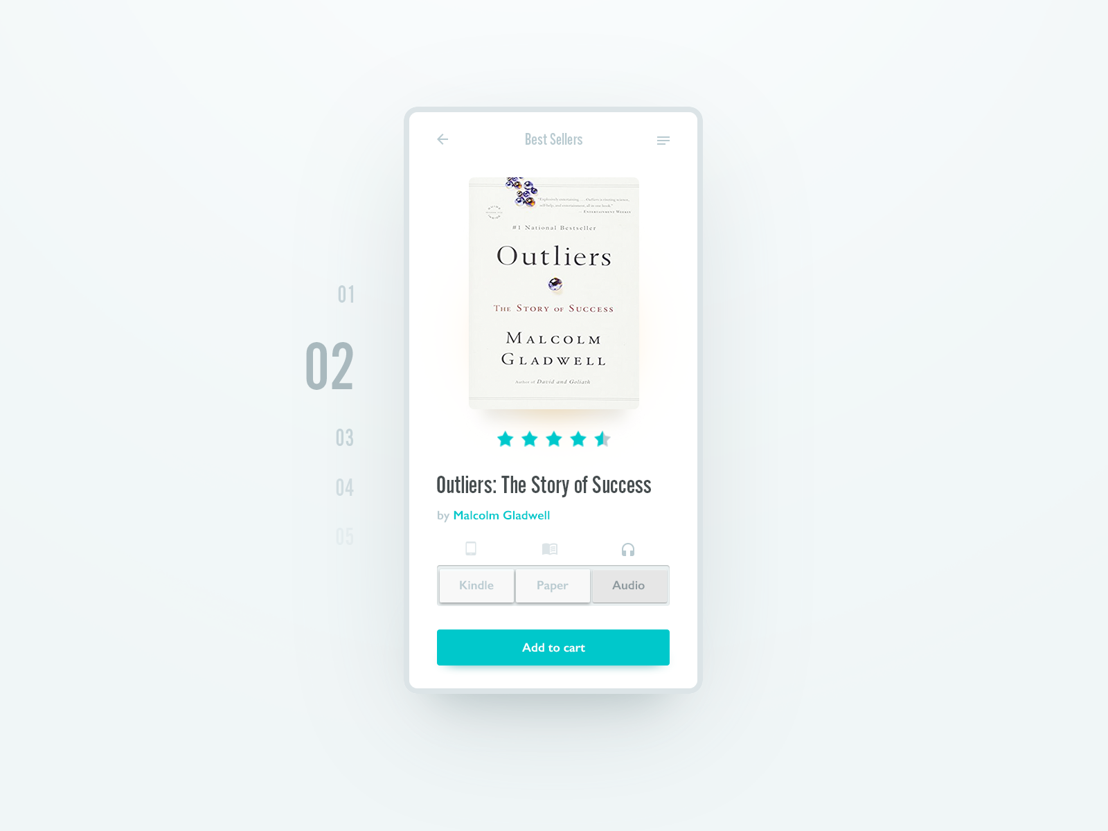 Book UI design by Mario. on Dribbble