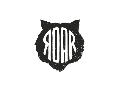 Roar branding character design graphic design icon identity illustration korea logo retro tiger