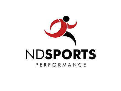 ND SPORTS PERFORMANCE branding graphic design logo