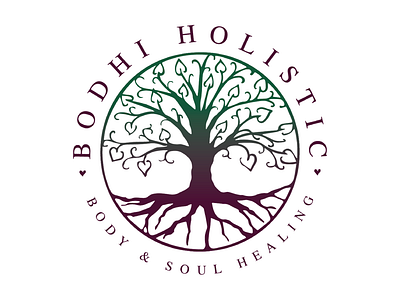 BODHI HOLISTIC - Body & Soul healing branding design icon illustration logo vector