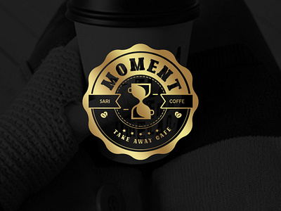 Logo design for Moment cafe branding graphic design logo