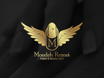 logo design for Maedeh Rezaei, nail artist graphic design logo