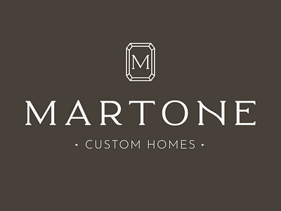 Martone Custom Homes Logo branding creative design designer freelance graphic design logo puerto rico small business smallbiz tampa