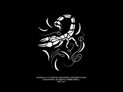 Scorpion Artwork for Sukajan Apparel artwork graphic design illustration logo scorpion scorpionlogo vector