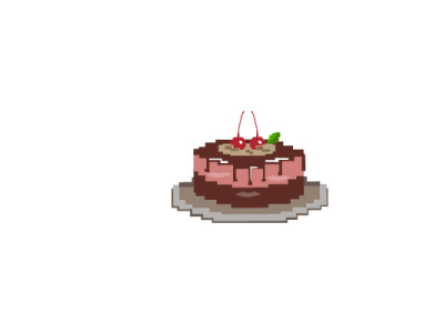 8 Bit Blackforest 8 bit 8 bit artwork 8 bit design 8 bit illustration 8 bit logo 8 bit style 8 bit vector artwork black black pink blackforest blockchain cake design illustration logo nft pink vector