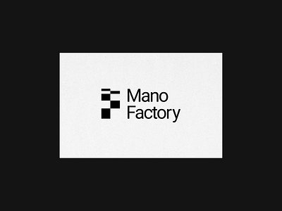 Visual style for Mano Factory branding graphic design logo