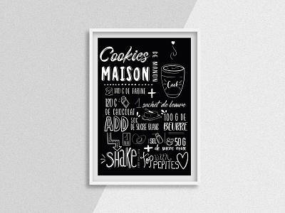 Affiche personnalisée de cookies