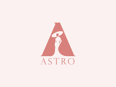 Astro fashion design logo a branding clothing design fashion flat girl logo minimal mrjelveh