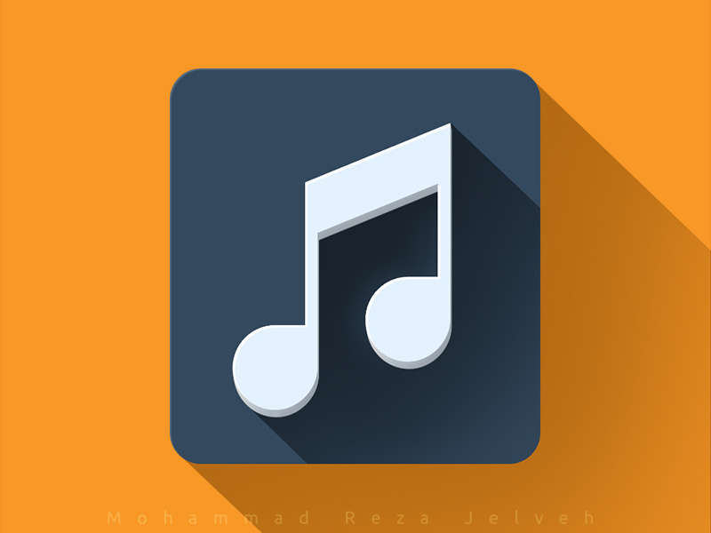 Music mrjelveh minimal simple blue yellow music flat