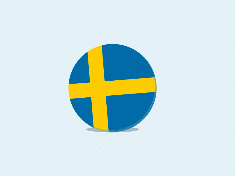 Älskar Sverige after effects animation design flag love europe love sweden motion simple sverige sweden Älskar sverige