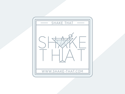 Shake That alcohol bar branding design glass light liquor logo martini refract text web