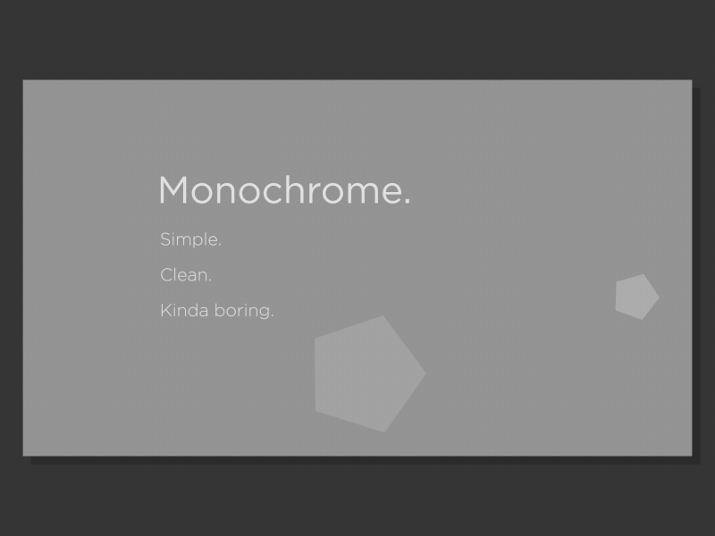Monochrome clean design experiment grey minimal responsive scroll text ui ux web