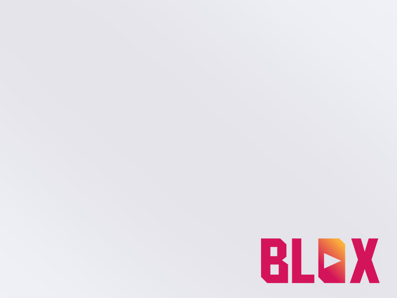 Blox media twitch gradient vector clean minimal simple identity brand design startup logo