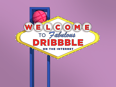 Welcome! 3d c4d debut invitation invite las vegas players shader shot sign toon welcome