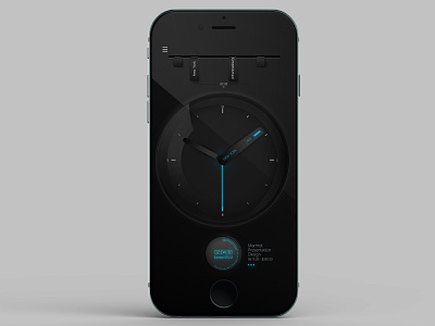 My First Dribbble Shot - Freelancer Clock app clock first shot freelancer clock time tracker ui ux