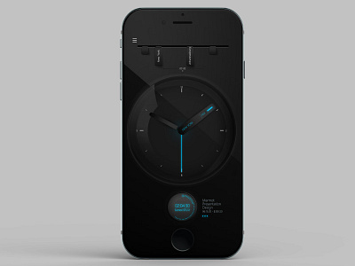 My First Dribbble Shot - Freelancer Clock