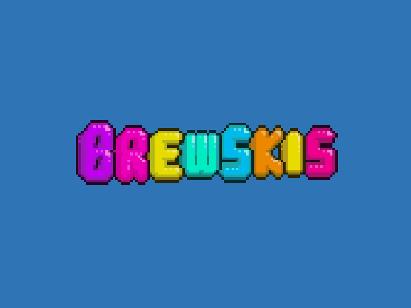 Pixel Art Brewskis animated pixelated text pixel text pixelart pixelated art