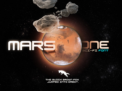 Mars One Typeface dystopian font futuristic mars mars one modern orbit sci fi science fiction space space age typeface