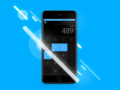 Plusee Calculator for iOS app calculator design ios iphone ui ux