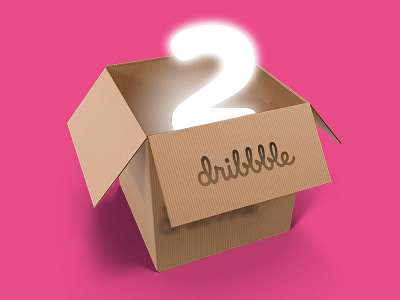 Dribbble Invitation X 2