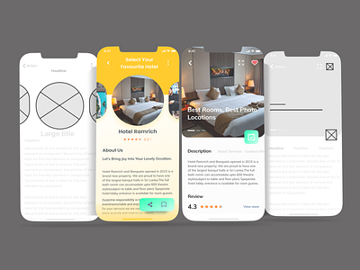 Hotel Application UI app branding business ui company design figma ui ux