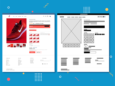 E-Commerce web UI Ordering Page with Wireframe app branding business ui company design figma ui ui design ux wireframe