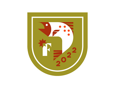 F badge fish logo trout