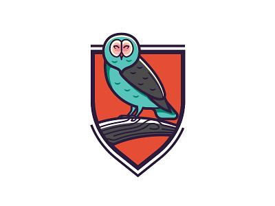 Owl badge owl