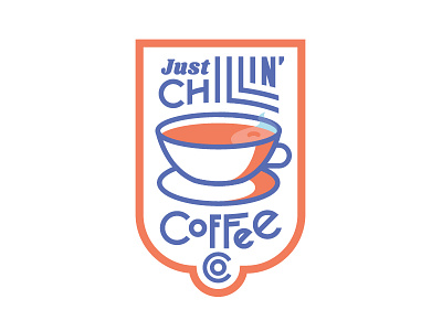 Just Chillin' brand coffee logo