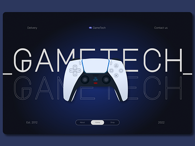 GameTech Project home screen app branding design graphic design illustration logo typography ui ux vector