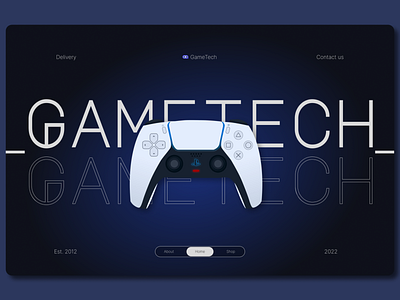 GameTech Project home screen