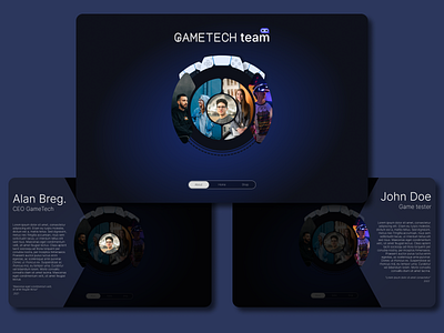 GameTech Project About us page