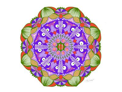 Owl Mandala design graphic design harry potter illustration mandala meditation mindfulness yoga