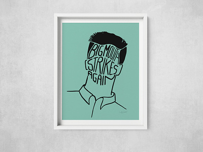 Big Mouth print design graphic design illustration poster the smiths