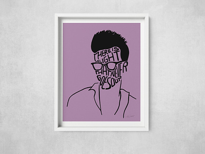 There is a Light print design graphic design illustration poster the smiths