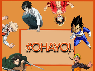 LOGO PODCAST #OHAYO! branding design dessin digital drawing drawing illustration illutration logo manga podcast