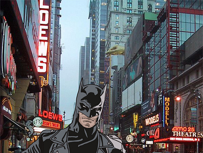 Street Batman batman design dessin digital artist digital drawing drawing illustration