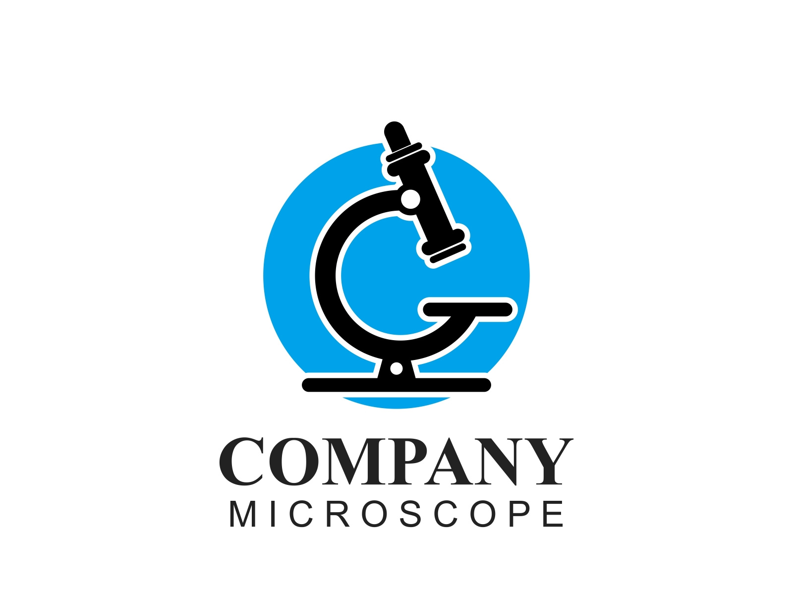 microscope logo by Muhammad Bahrudin Yusuf on Dribbble