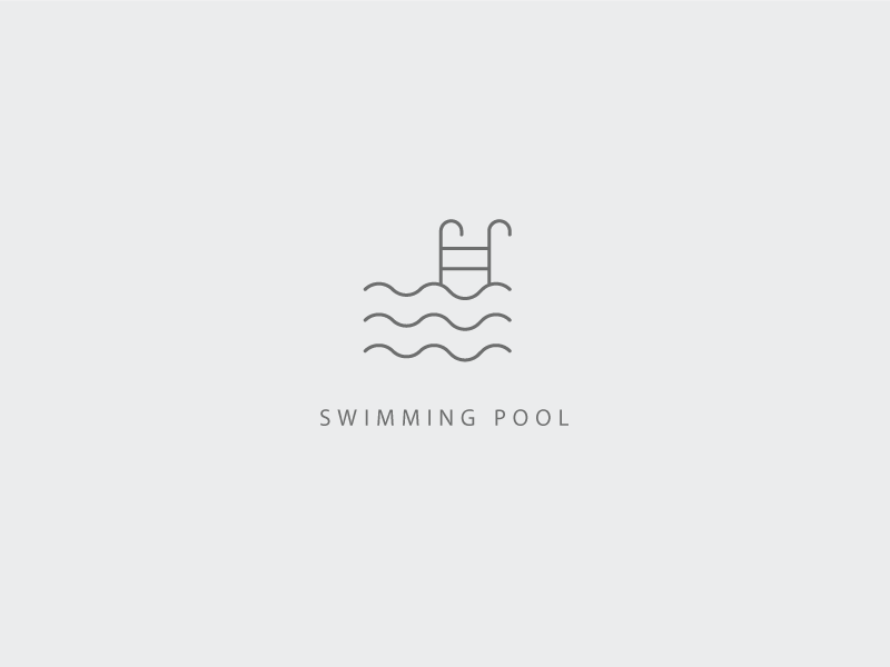 Swimming Pool iconography minimalistic design logo icon swimming pool pool swimming