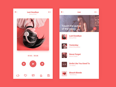 music player ui