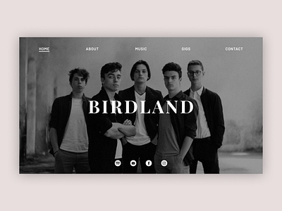 Band portfolio website