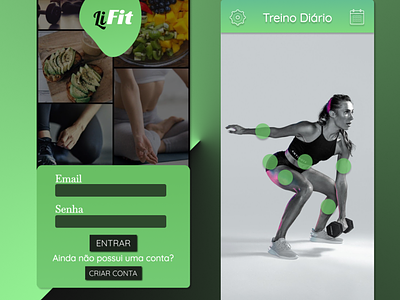 LiFit - App interativo fit. Link protótipo navegável: ui uidesign ux uxdesign