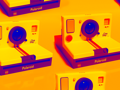 Polaroid 2 3d design illustration