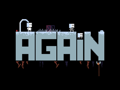 AGAIN - LOGO game gameindie gamejam logo pixel pixelart