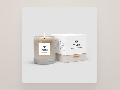 Aroma candle mockup for Yodiz studio