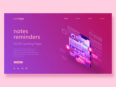 Landing page UI Design