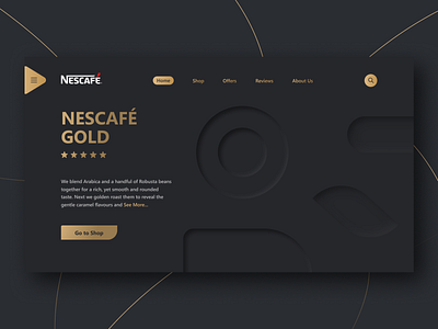 Nescafe Landing Page adobe xd app app design figma hero page landing page nescafe nesle ui ux web design web site website